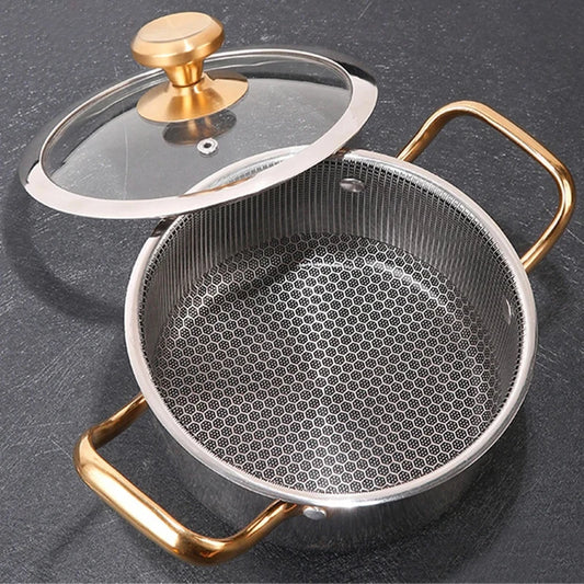 Honeycomb Non-Stick Stainless Steel Soup Pot